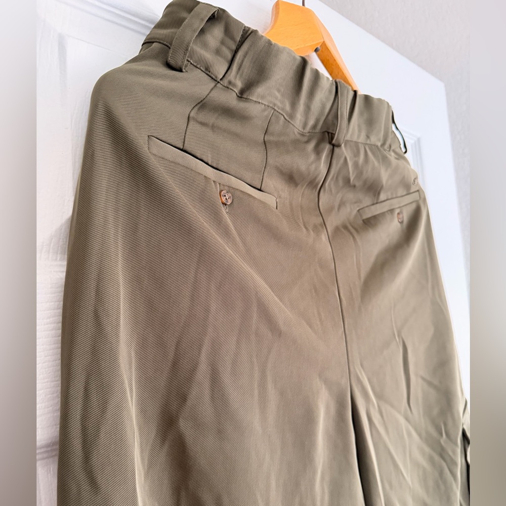 NWOT SAM EDELMAN Laila Pleated Tapered Cargo Pants in Kalamata Size 6 - Picture 13 of 15